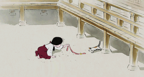 The Tale of the Princess Kaguya ( かぐや姫の物語) (2013) Produced by Studio Ghibli. Co-written and directed by Isao Takahata. gif