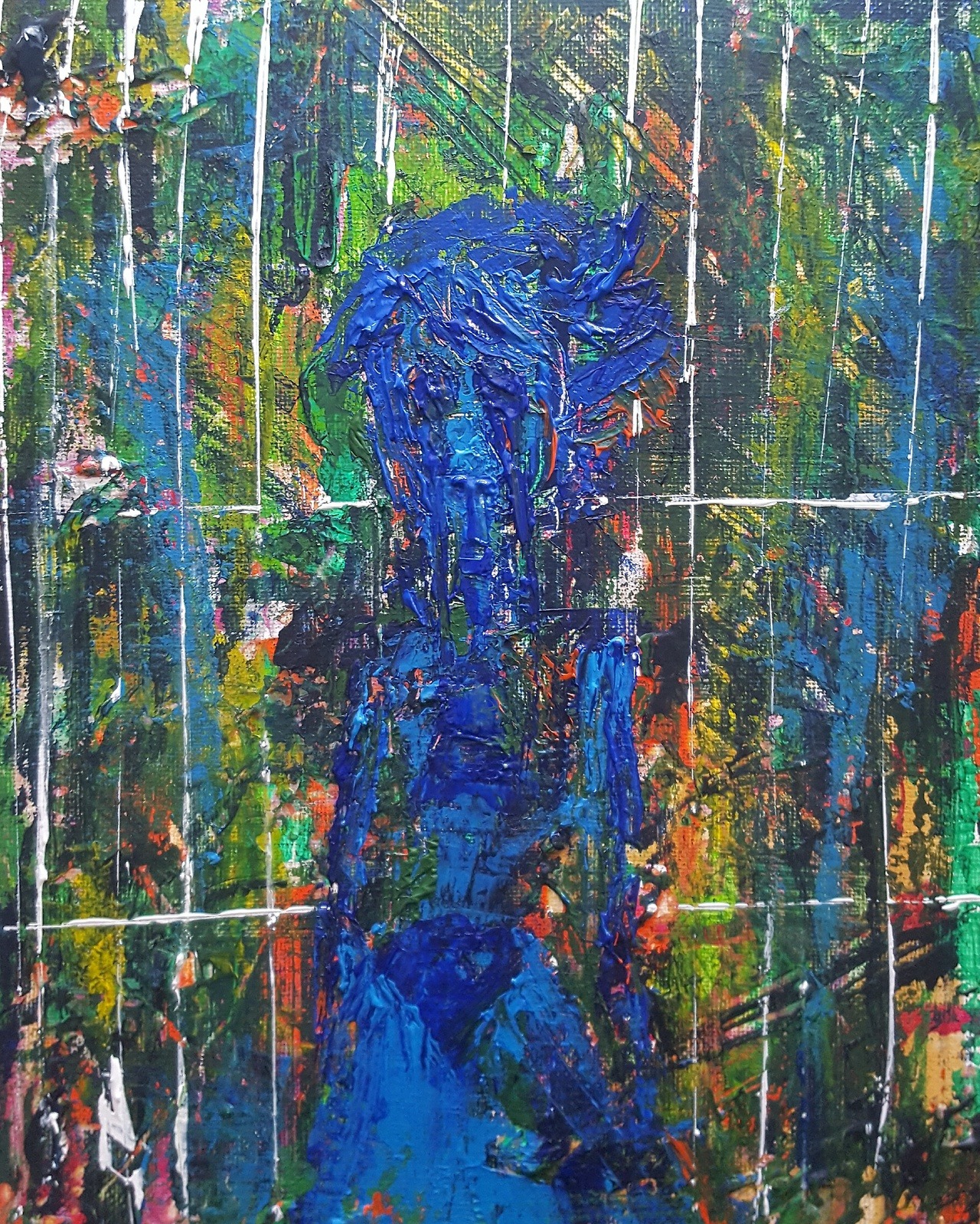 Lapis Lazuli (2017) 
Acrylic paint on canvas 
8