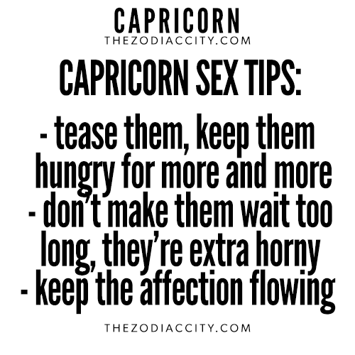 Capricorn Sex Horoscope 12