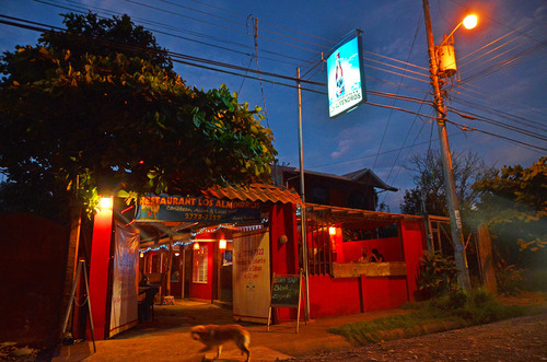 The front entrance to a restaurant in Costa Rica.