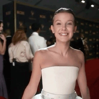 Image result for millie bobby brown emmys gif