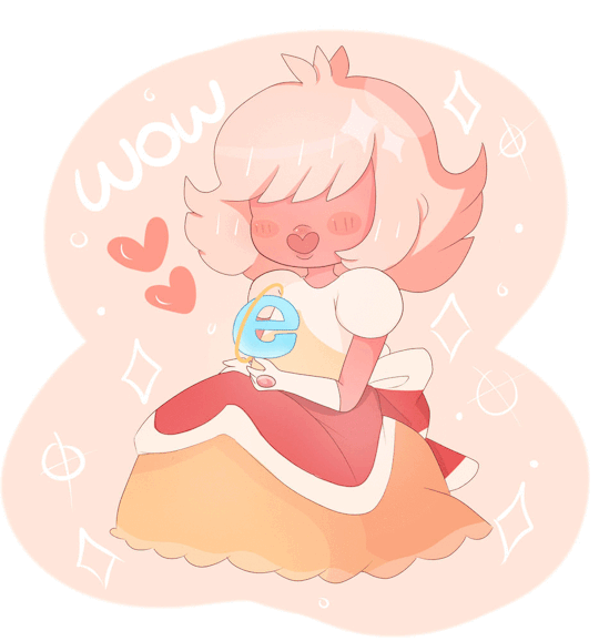 Padparadscha and Internet Explorer hanging out.