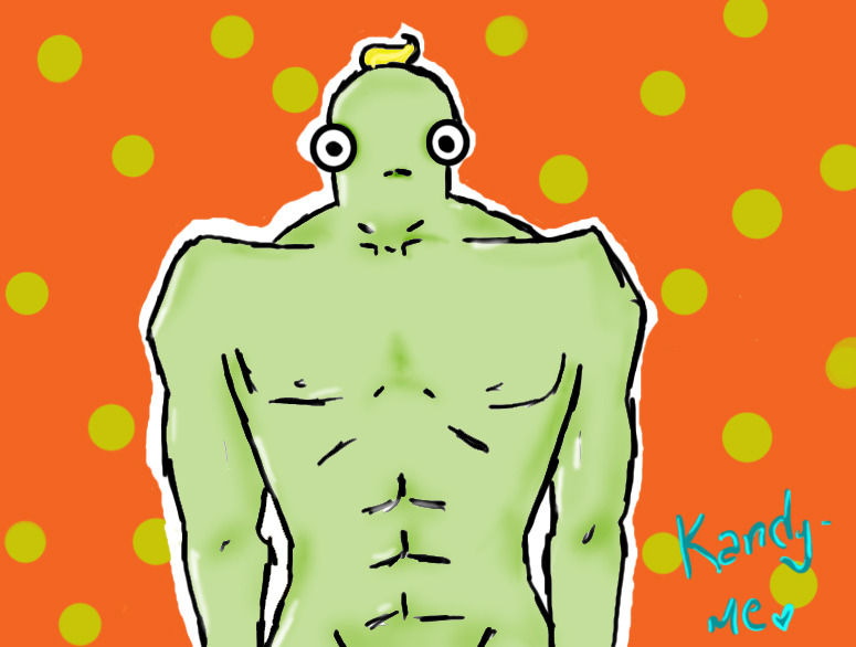 Macho green man :D check out my blog celine-kandypie.tumblr.com/