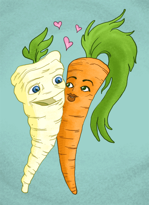 Parsnip-loves-carrot! Check out my Tumblr for more…