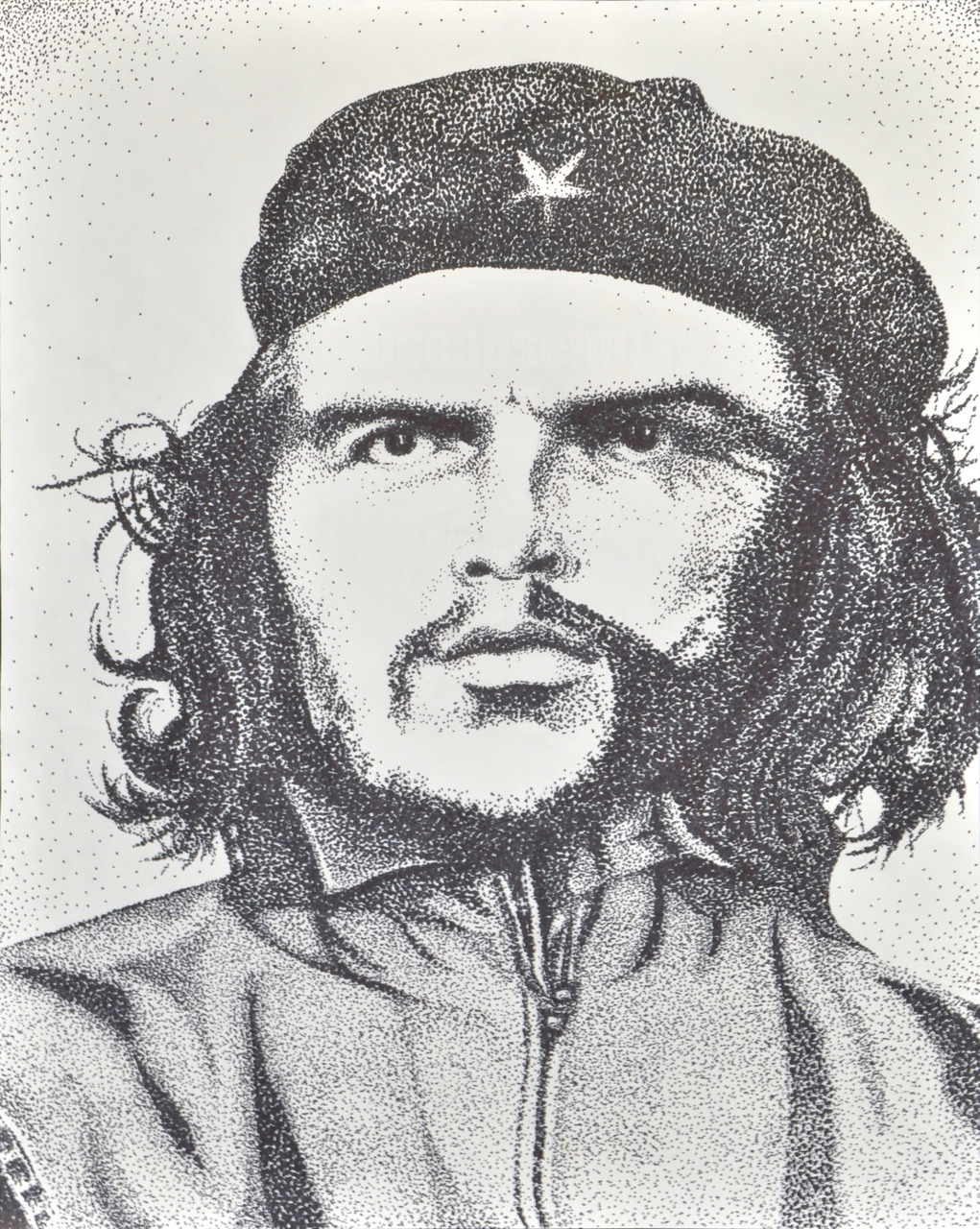 Che Guevara, stippling ain’t easy kids http://becauseimjay.tumblr.com/