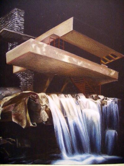 My inspiration, Falling Water. Unfinished? Indeed, yet its art already. Beauty of it.