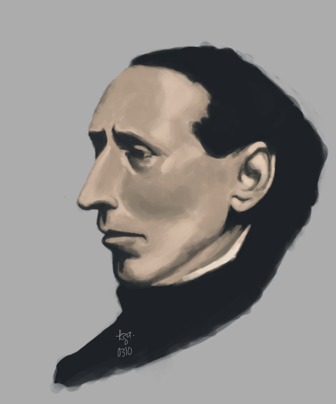 Hans Christian Andersen. Photoshop.Reference.