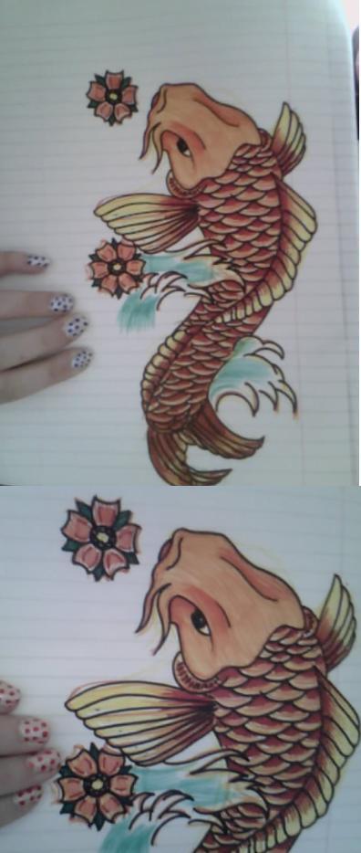 ive been practising koi fish recently :) sorry about the poor quality bloodandnectar.tumblr.com