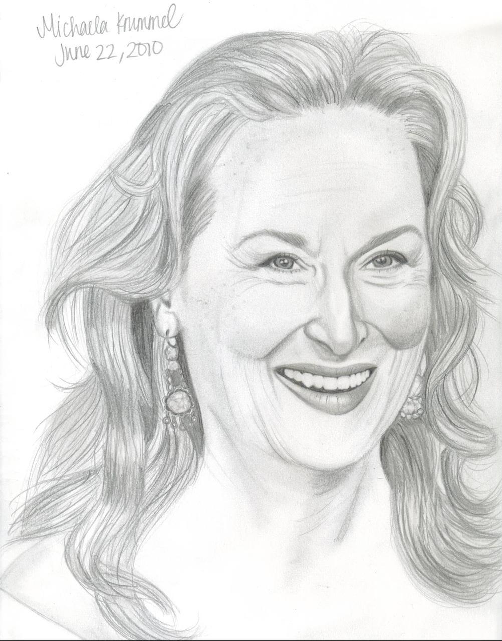 Meryl Streep, by Michaela Krummel. mglynnk.
