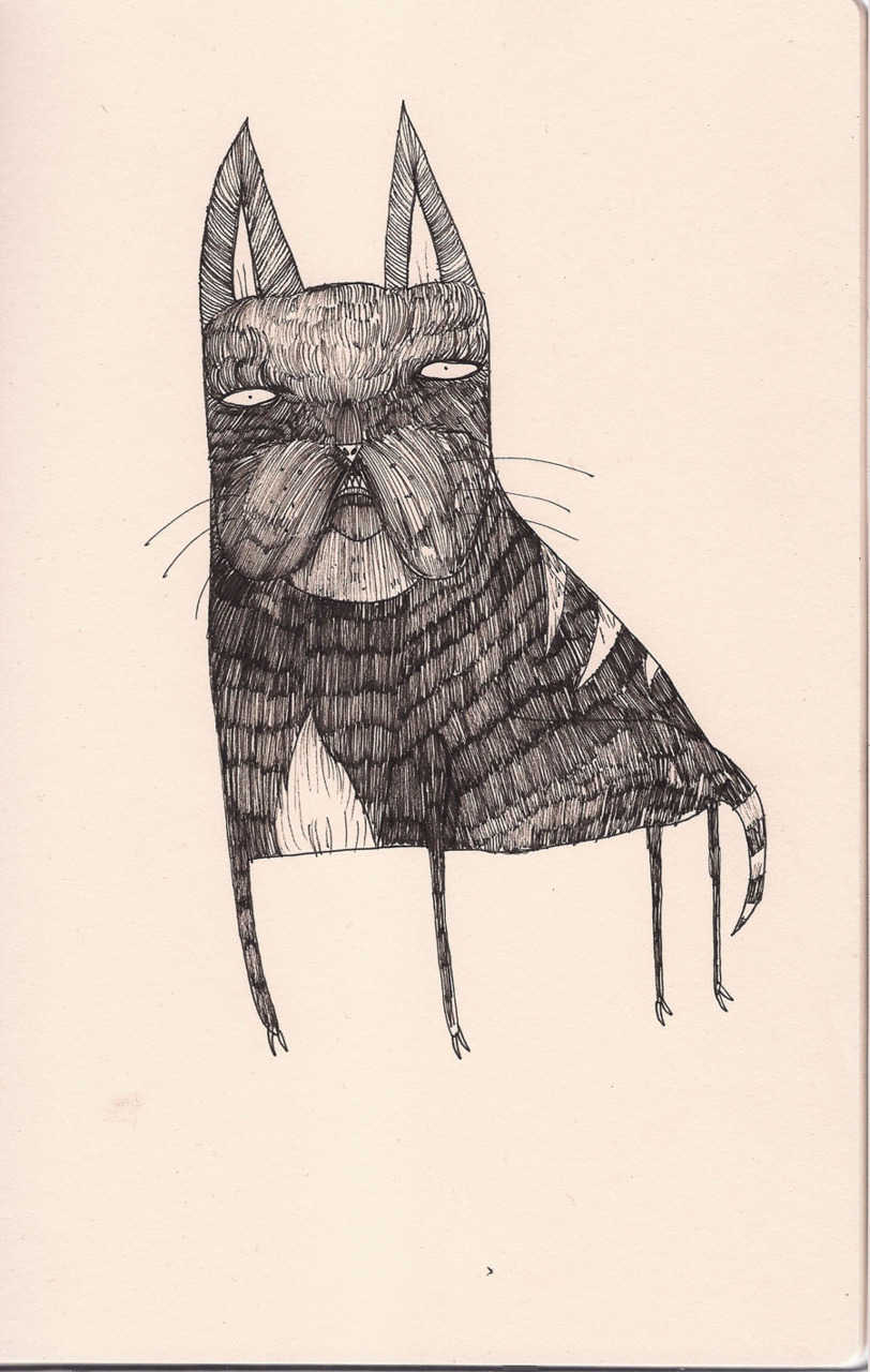 ‘CAT’ This is from my 'Drawing A Day’ project I am doing on Facebook. See the whole project here: http://www.facebook.com/davidlitchfieldillustration