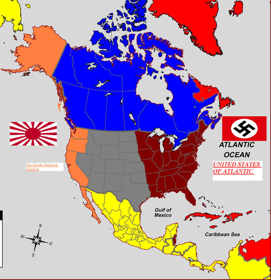 Man In The High Castle Map Daily Philip K. Dick — The Man In The High Castle Map by zarothaa...