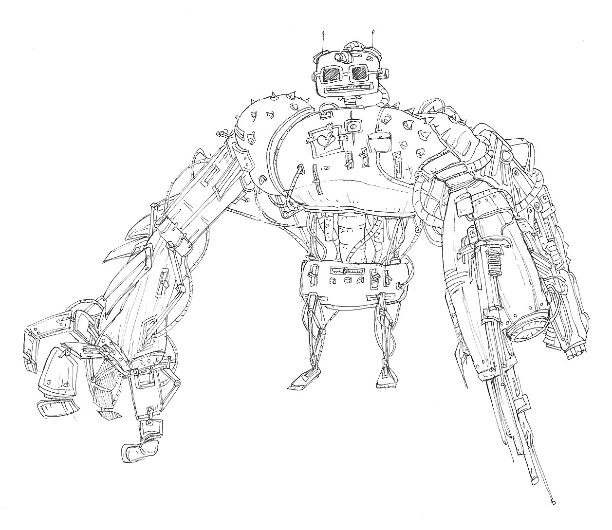 Robot concept doodle