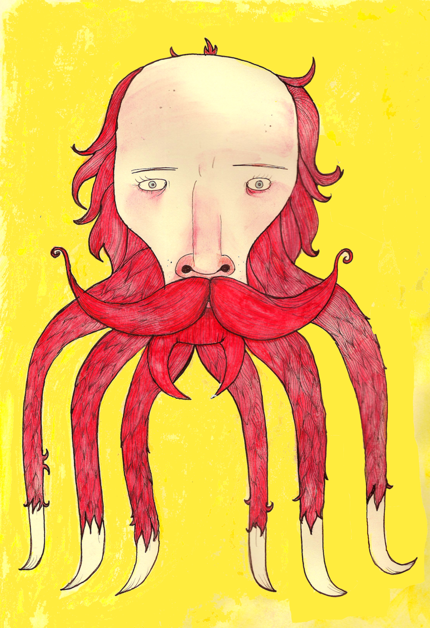 ‘Travelling by Beard’ From my Drawing A Day Project. Check it out here: http://www.facebook.com/davidlitchfieldillustration X