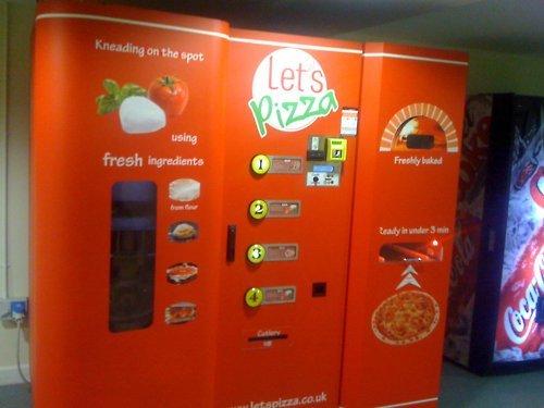 Nothing like a hot slice of vending machine pizza…