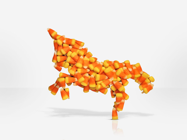 A unicorn… made out of CANDY CORN?!?
IN MY MOUTH