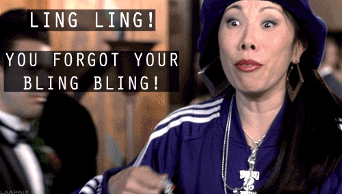 Image result for ling ling you forgot your bling bling gif