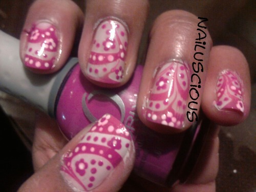 water marble nails on Tumblr
