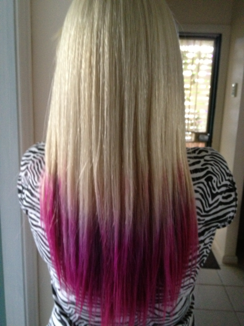 dip dye hair on Tumblr
