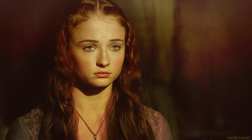 No sex in tonight’s episode of Game of Thrones, but a totes awkies period for Sansa.
Little dove!!!!!