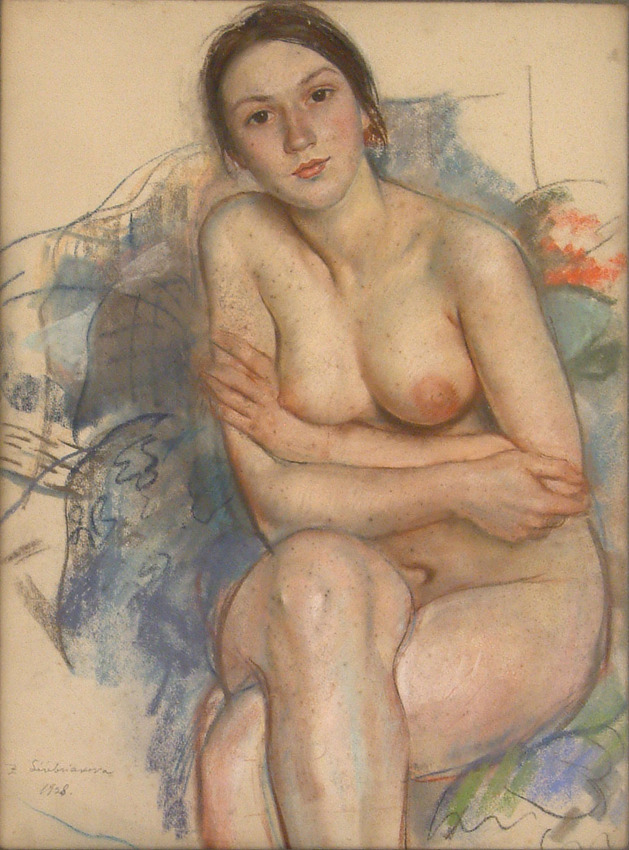Sinaida Serebrjakowa, Portrait of daughter Ekaterina Serebriakova, 1928