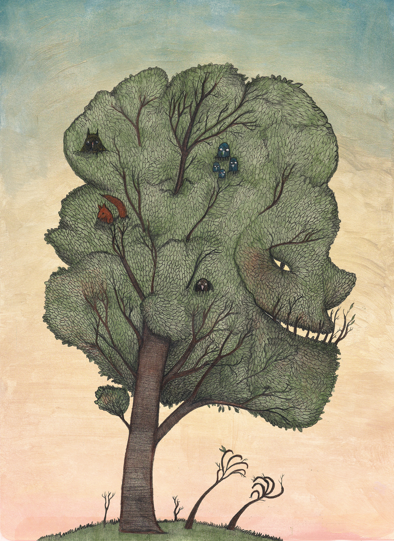 ‘Creature Tree' http://www.facebook.com/davidlitchfieldillustration
