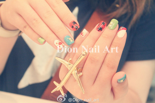8. Bold and Colorful Nail Designs for Girls on Tumblr - wide 10