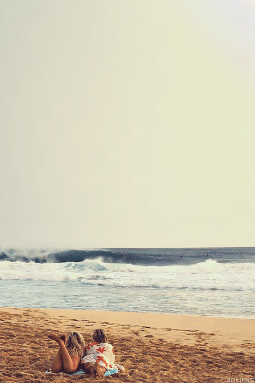 black and white beach on Tumblr