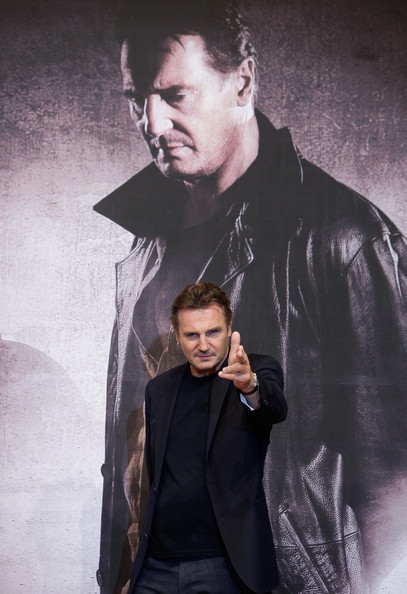 Behold, Liam Neeson at a press conference for Taken 2 (!).
I want this blown up into a life-size version and hung outside my door to keep away sex traffickers.