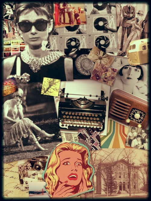 vintage collage on Tumblr