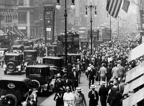 Image result for 1920s street scene  gif